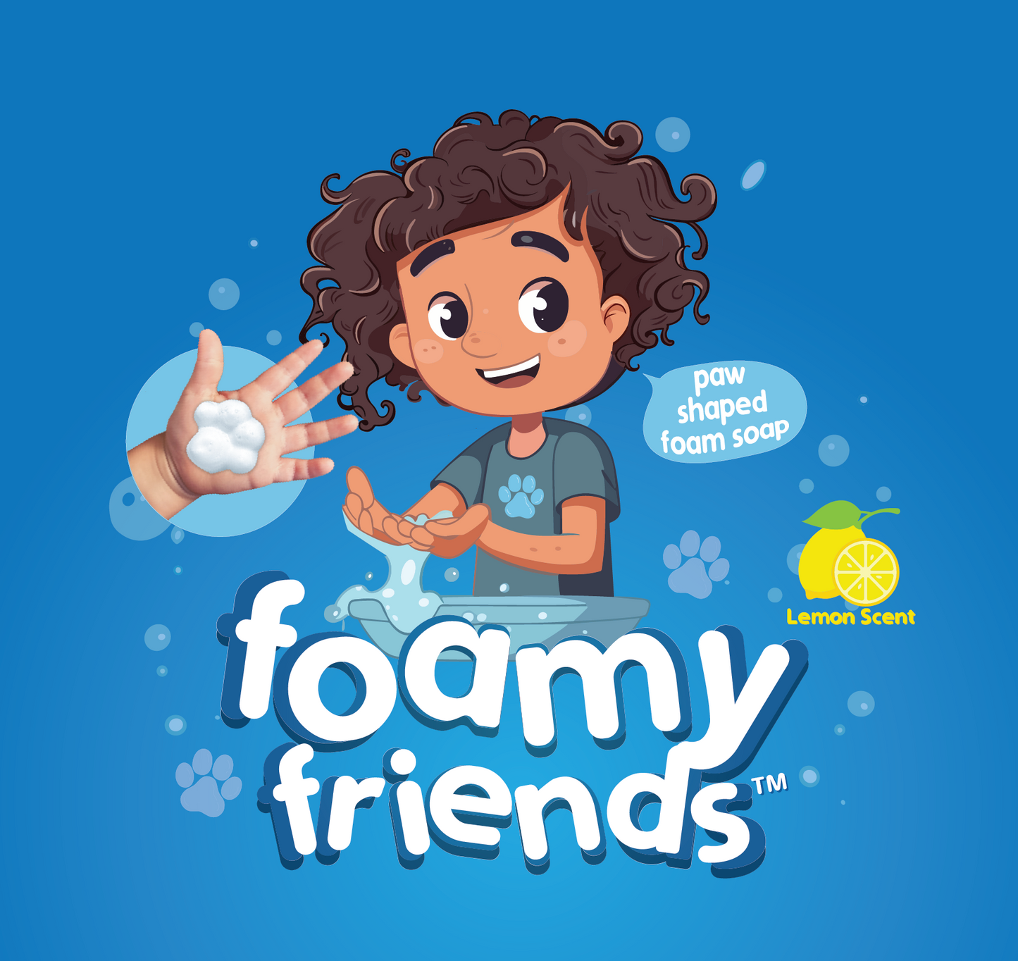 Foamy Friends™ Puppy Paw Lemon Scented Foam Soap