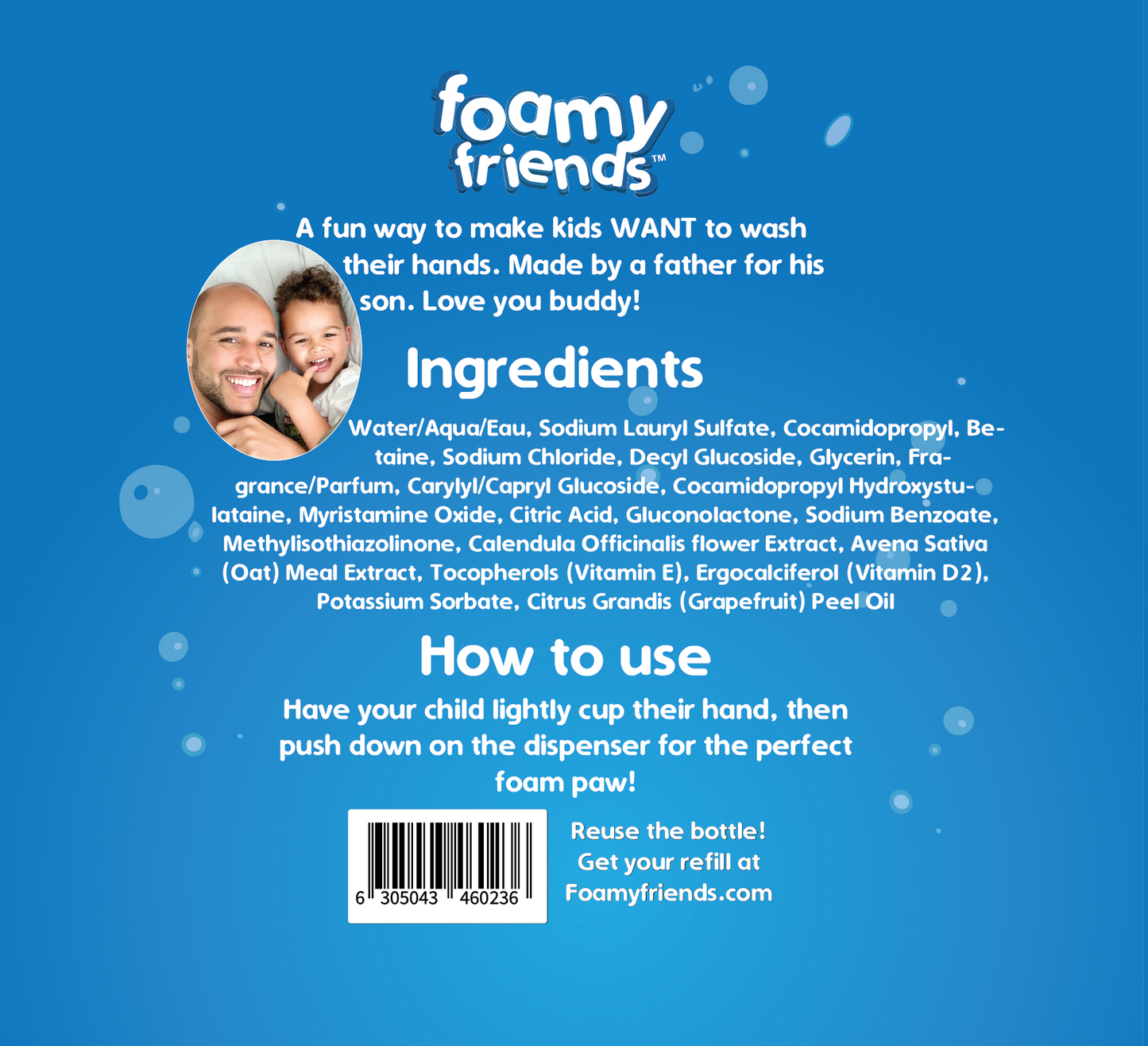 Foamy Friends™ Puppy Paw Lemon Scented Foam Soap