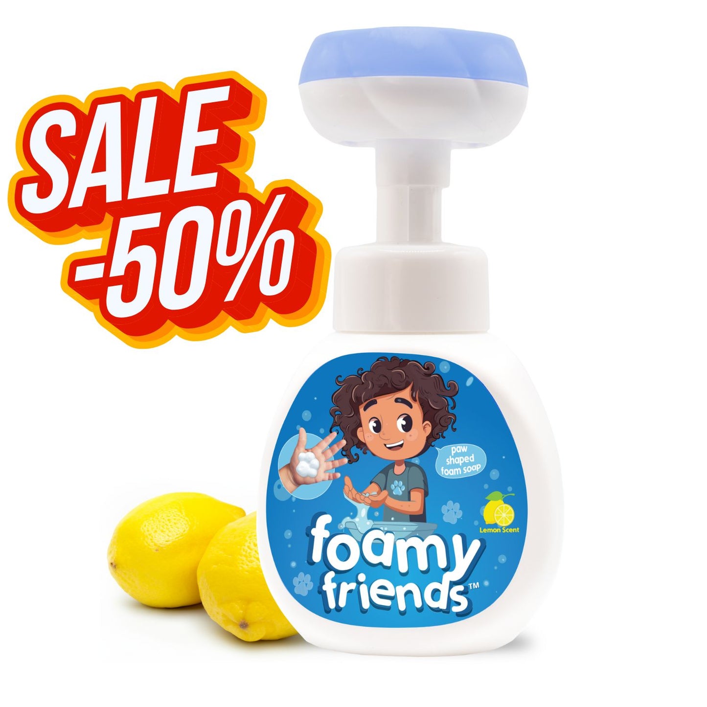 Foamy Friends™ Puppy Paw Lemon Scented Foam Soap